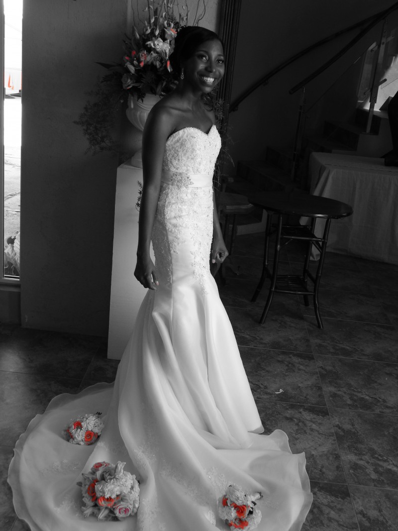 Getting Married in Anguilla - The Wedding Dress on me