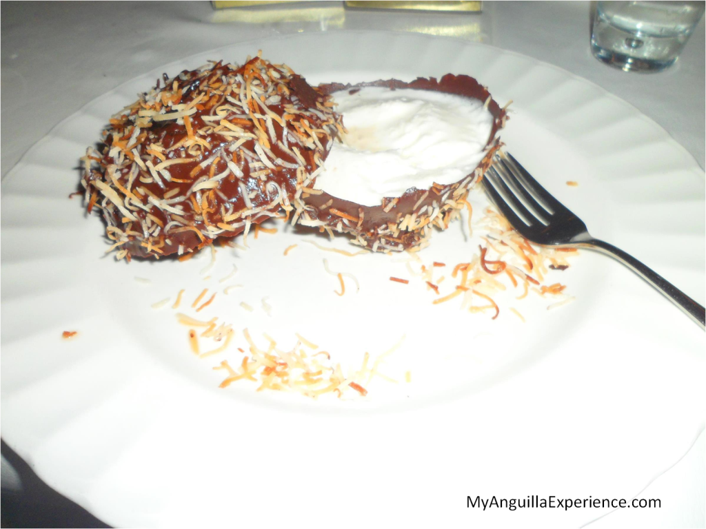 Cracked Coconut - Dinner at Blanchards Restaurant, Anguilla