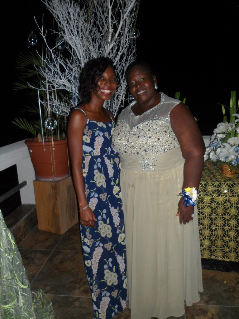 The President of the Anguilla Teacher's Union and I- Ms. Emma Ferguson