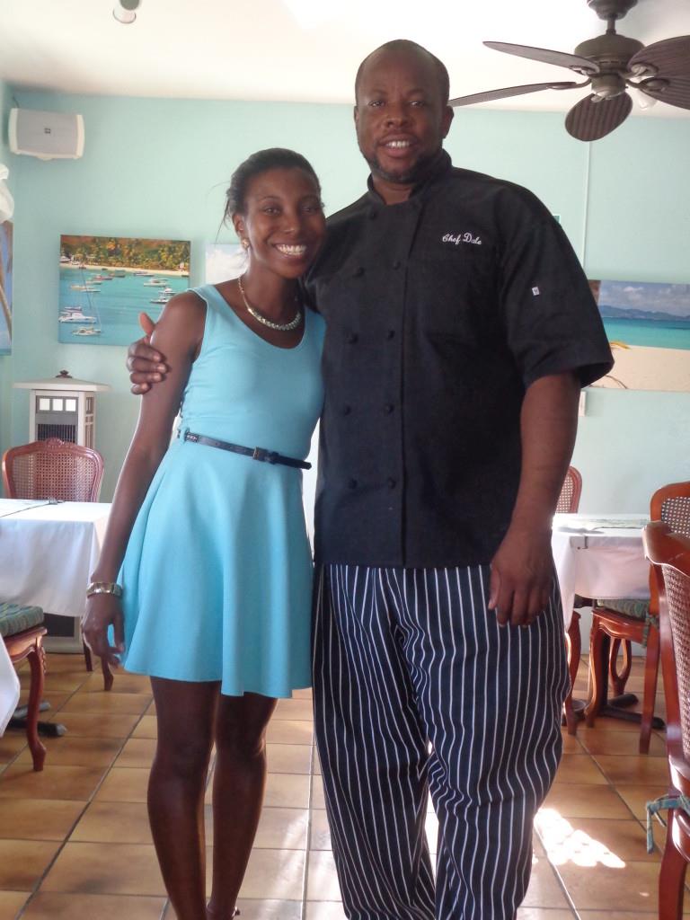 Dale and I at Tasty's restaurant for My Anguilla Experience's Blog Birthday