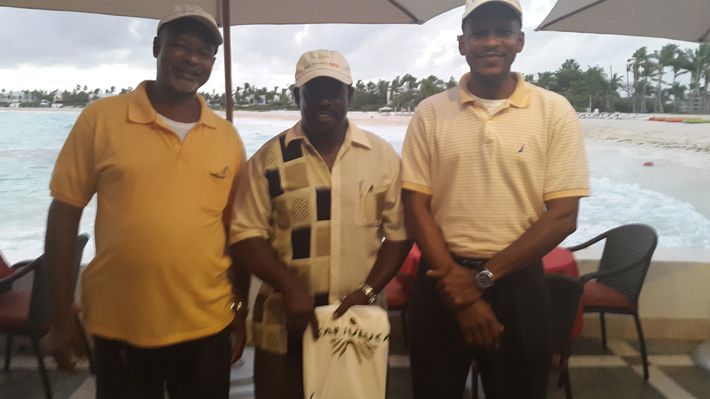 Wilmoth Hodge, President and other Executive Members of the Anguilla Taxi Drivers Association