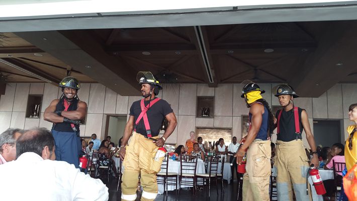 Firemen at Runway Anguilla 2015