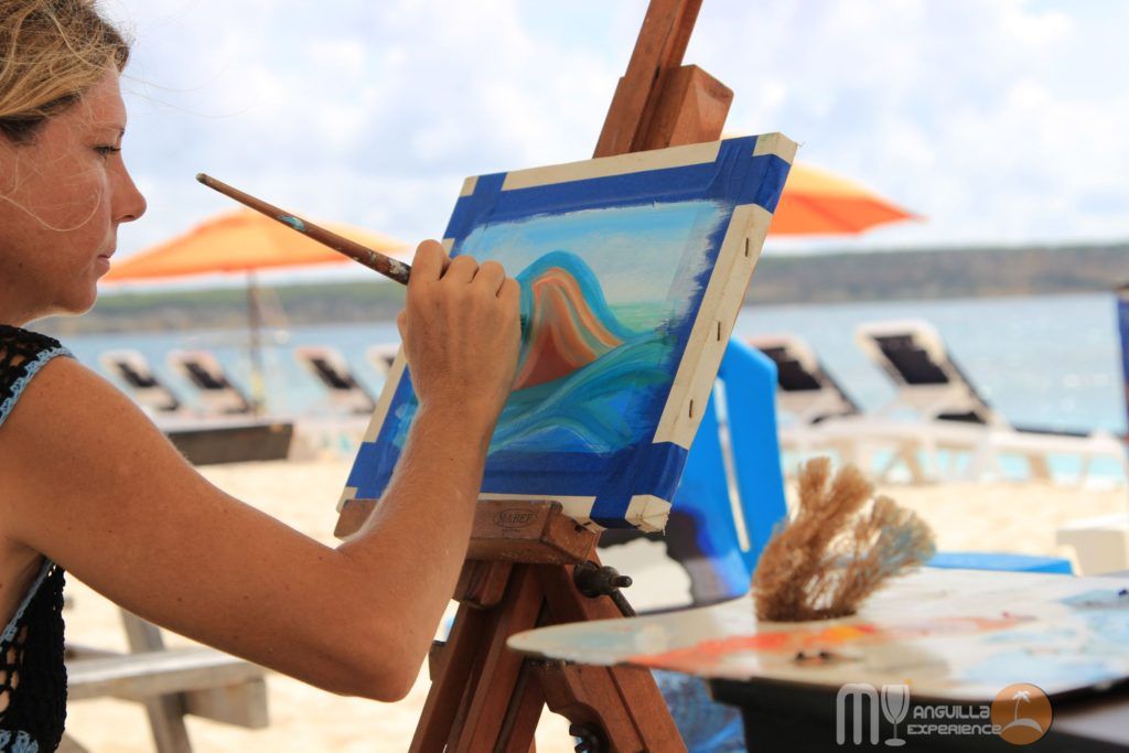 Painting at Livin in the Sun