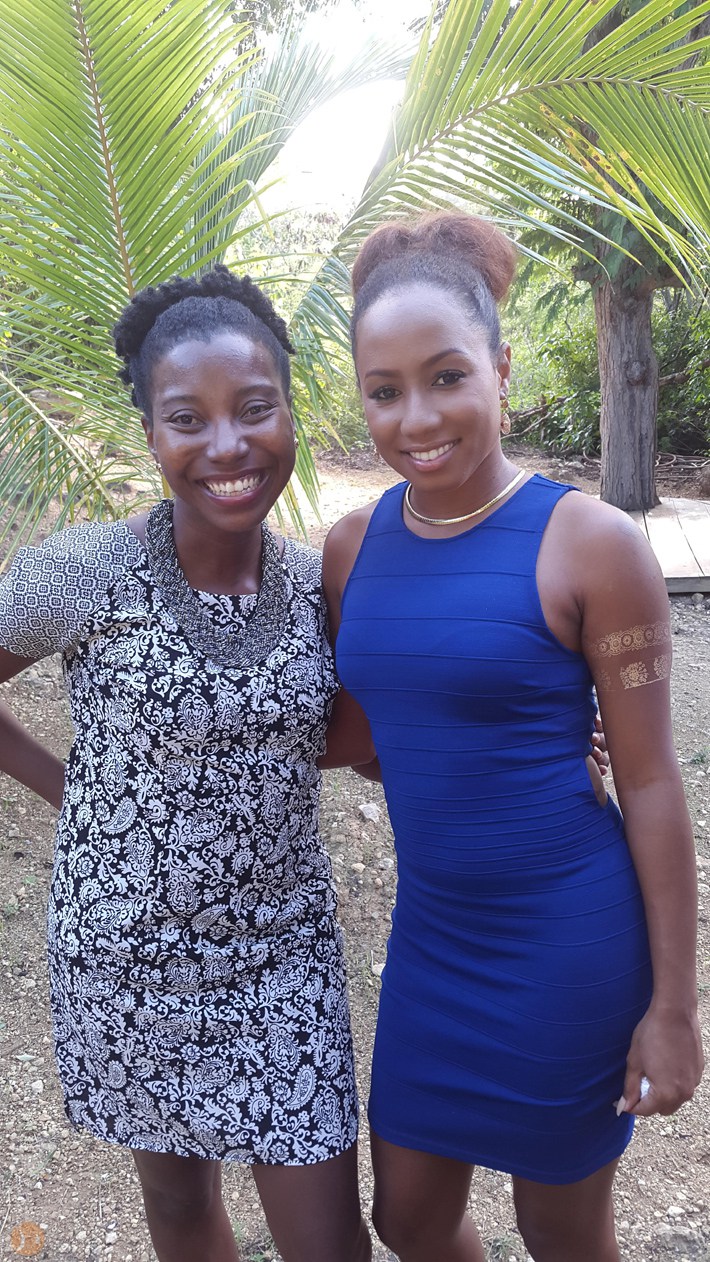 Shelly with local singer, Natalie Richardson of Natty and the House - Discover Anguilla