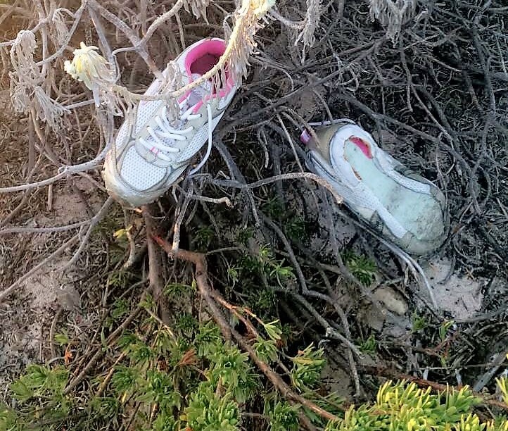 Old abandoned shoes