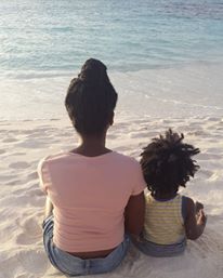 Mommy and Xavu time on Shoal Bay